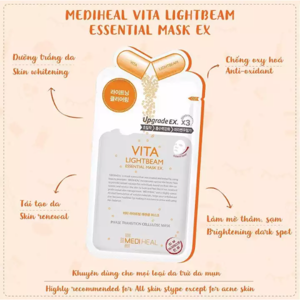 Mediheal Vita Lightbeam Essential Mask ( làm sáng)